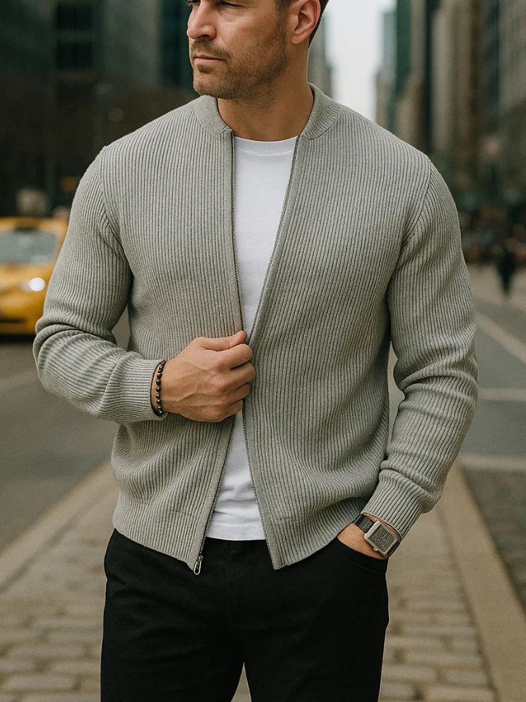 Men’s Jacket – Soft Cotton Minimalist Modern Everyday Design