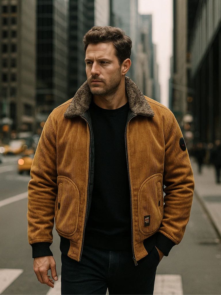 Men’s Windbreaker Jacket – Thermal Retro Lightweight Weather Shield