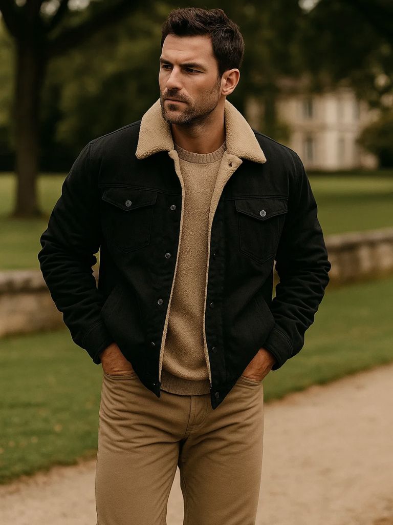 Men’s Bomber Jacket – Vintage Modern Streetwear Fit