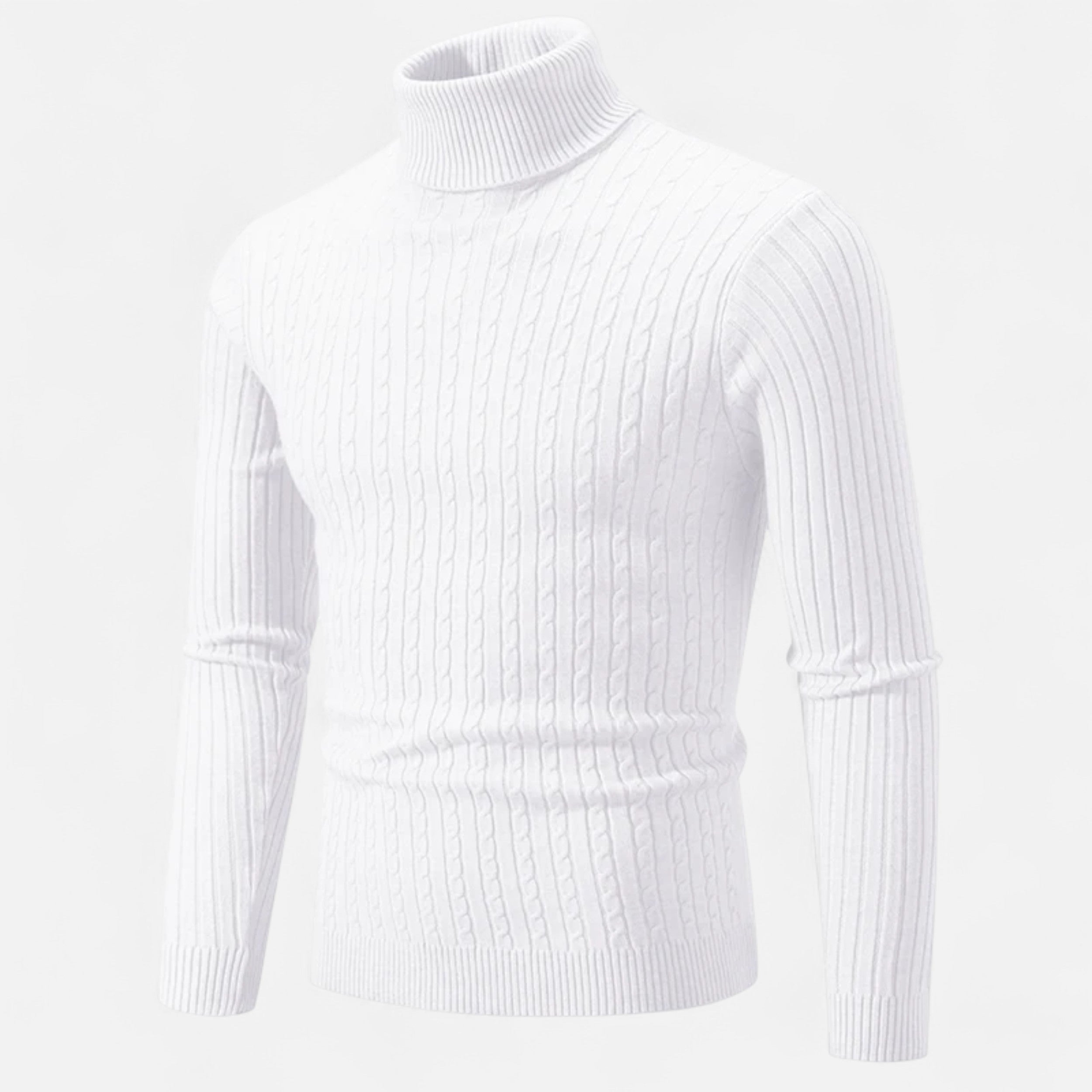 Men’s Wool Turtleneck – High Neck Winter Elegance