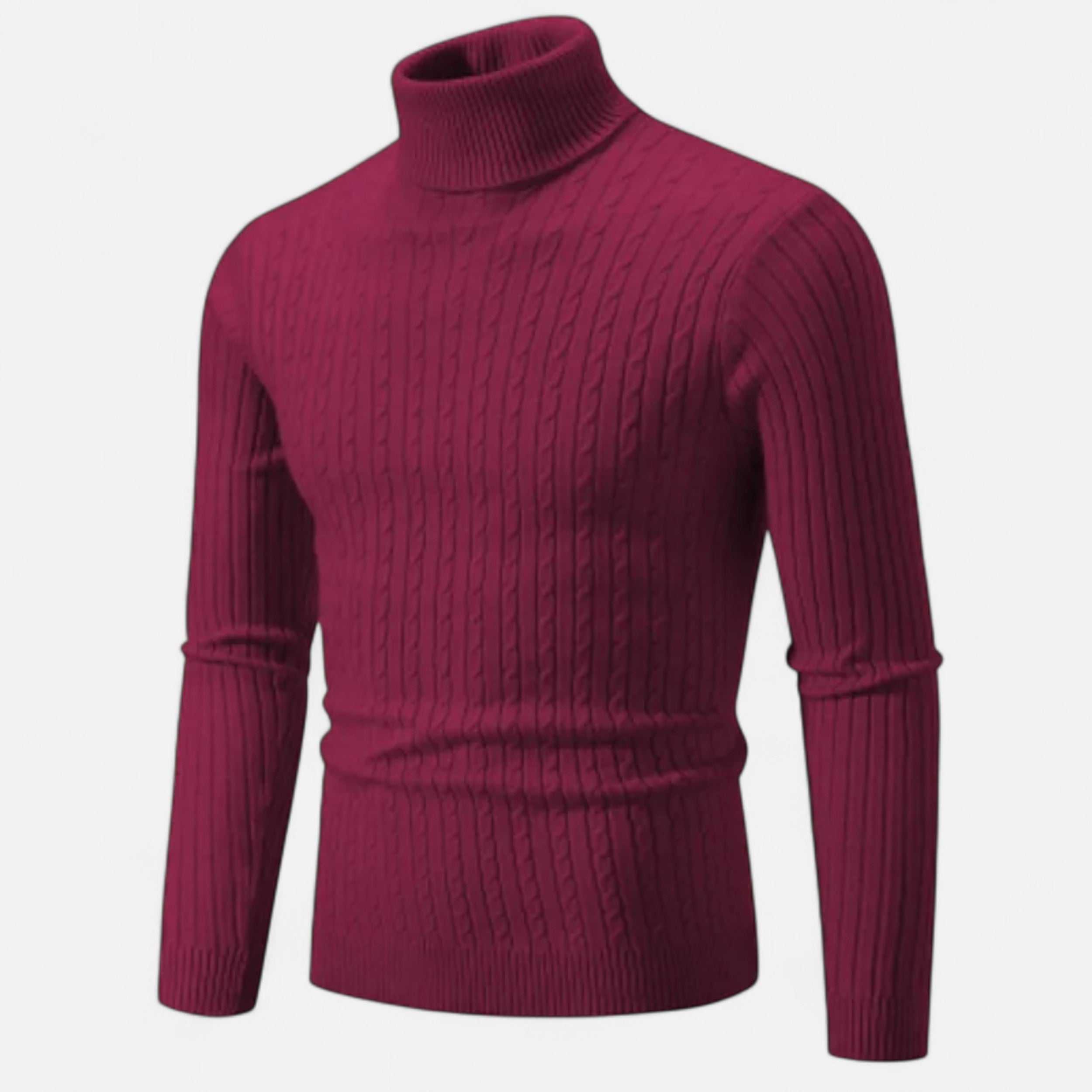 Men’s Wool Turtleneck – High Neck Winter Elegance