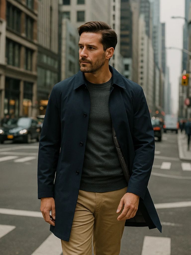 Men’s Overcoat – Wool Classic Winter Style