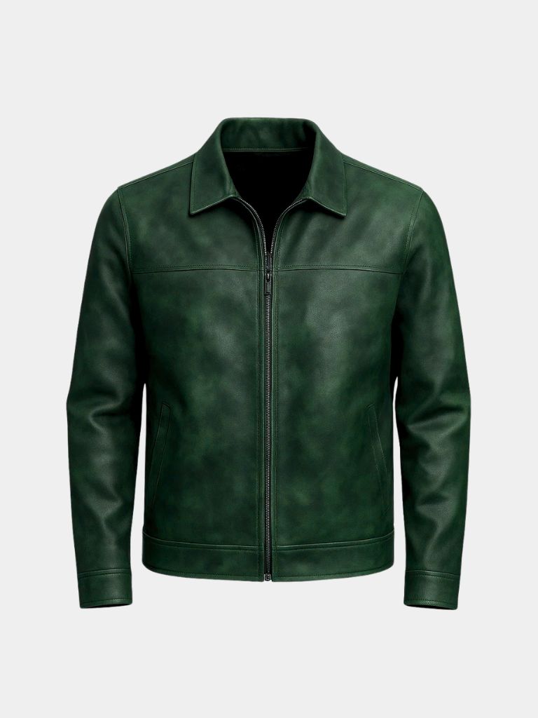 Men’s Leather Jacket – Regent Estate Classic Moto Style