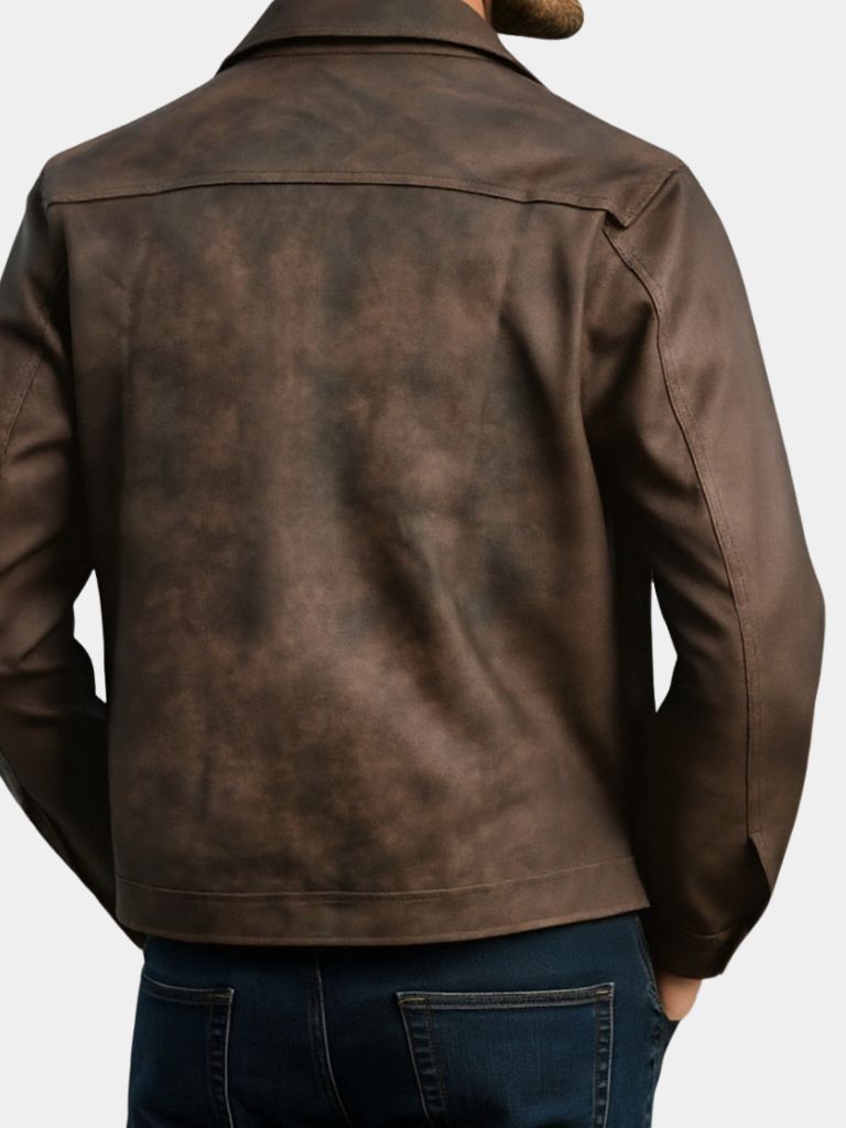 Men’s Leather Jacket – Regent Estate Classic Moto Style