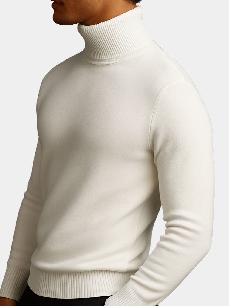 Men’s Sweater – Aurelius Wool Turtleneck Modern Everyday Design