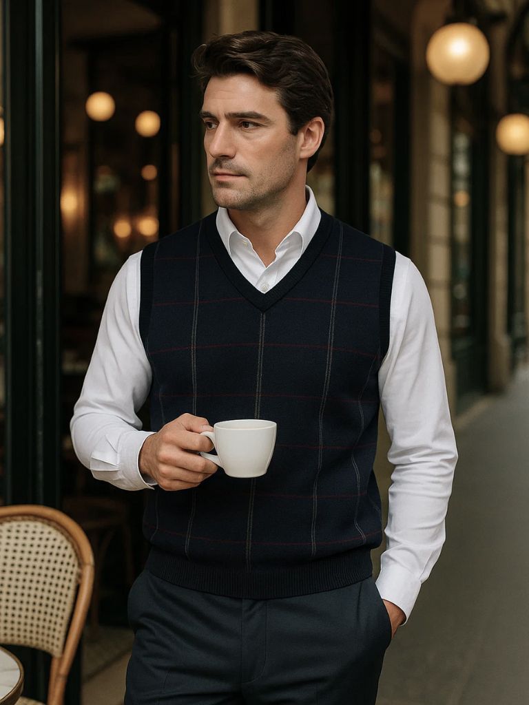 Men’s Jacket – Academic Checkered Kinit Modern Everyday Design