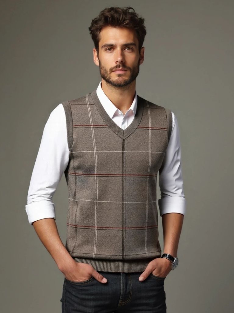 Men’s Jacket – Academic Checkered Kinit Modern Everyday Design
