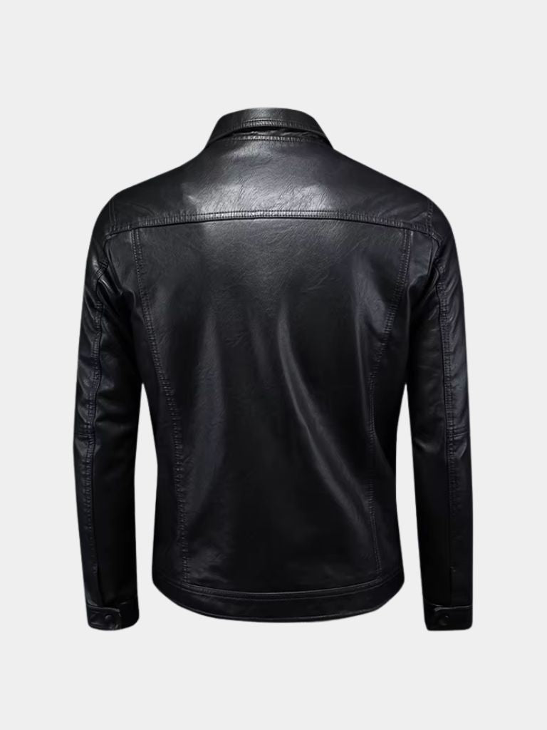 Men’s Leather Jacket – Bronze Rebel Classic Moto Style