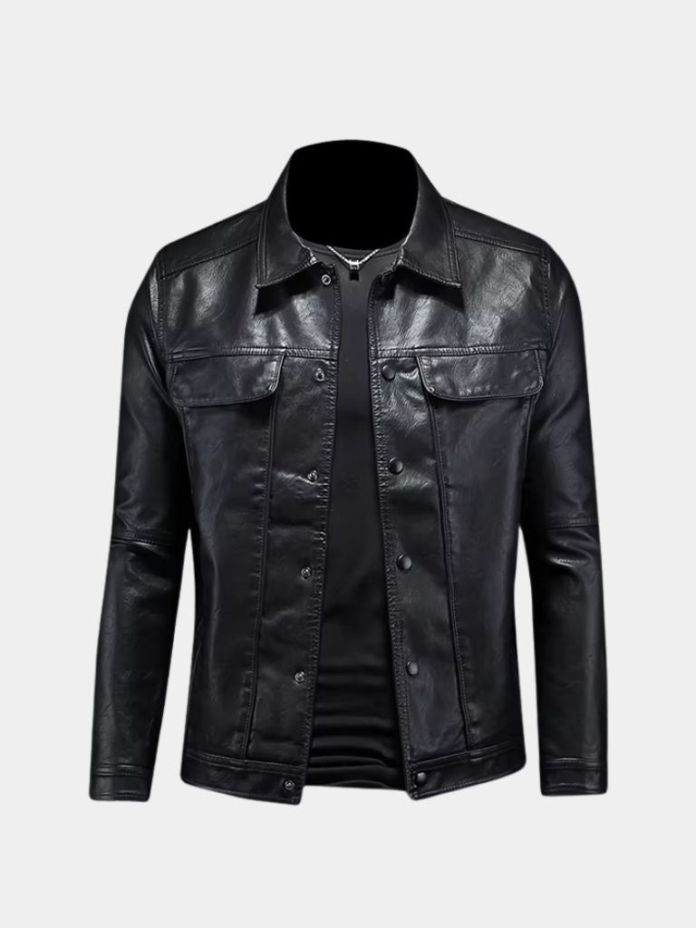Men’s Leather Jacket – Bronze Rebel Classic Moto Style