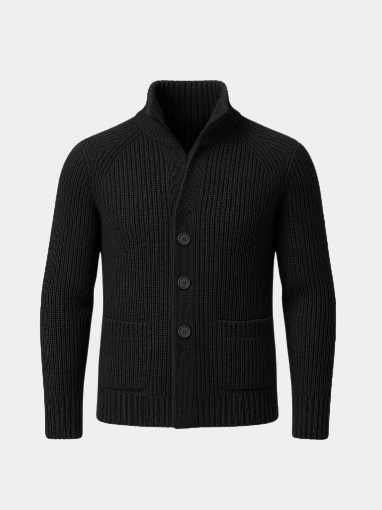 Men’s Knit Sweater – Heritage Botton Casual Everyday Knitwear