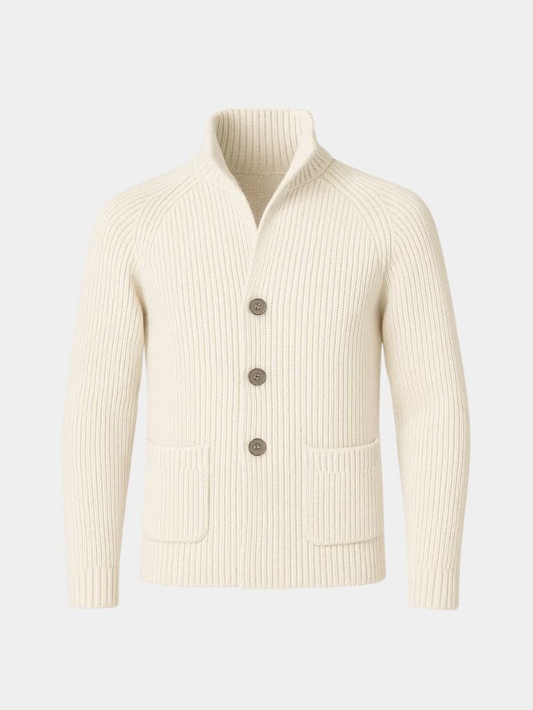 Men’s Knit Sweater – Heritage Botton Casual Everyday Knitwear