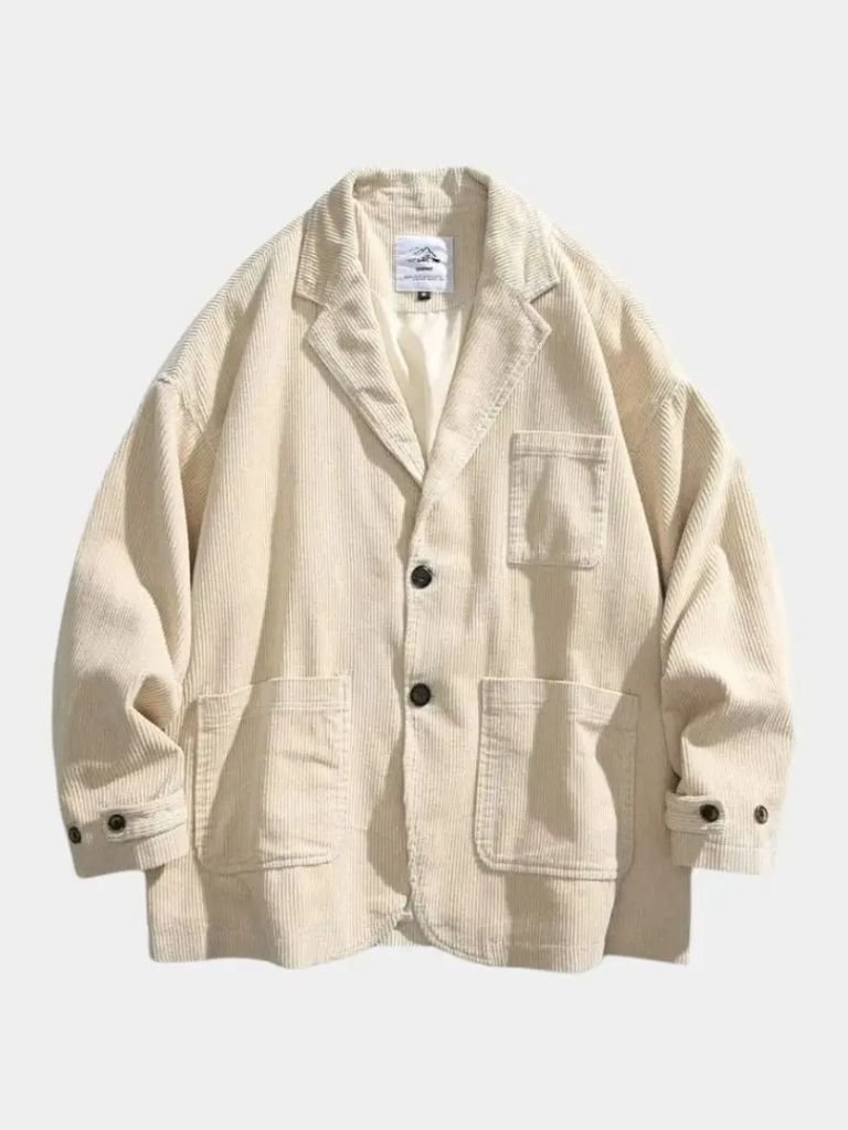 Men’s Corduroy Jacket – Retro Textured Design