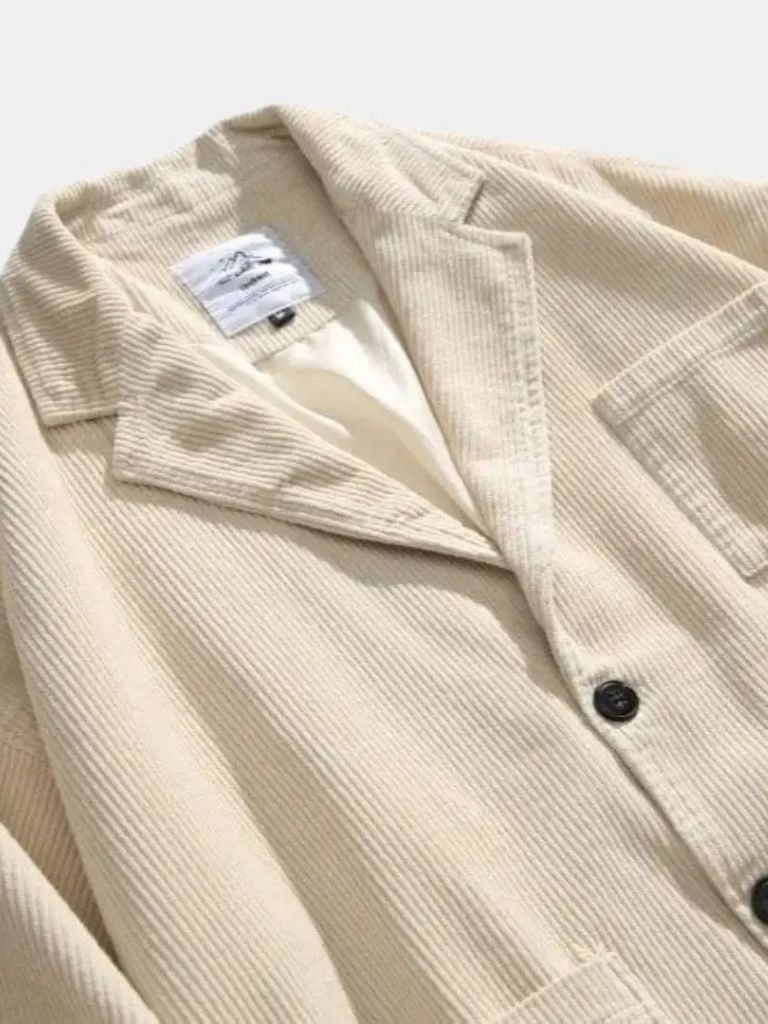 Men’s Corduroy Jacket – Retro Textured Design