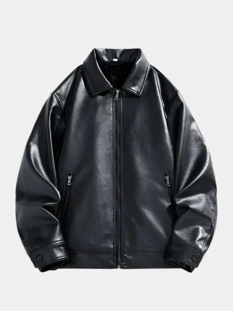 Men’s Leather Jacket – Denver Classic Moto Style