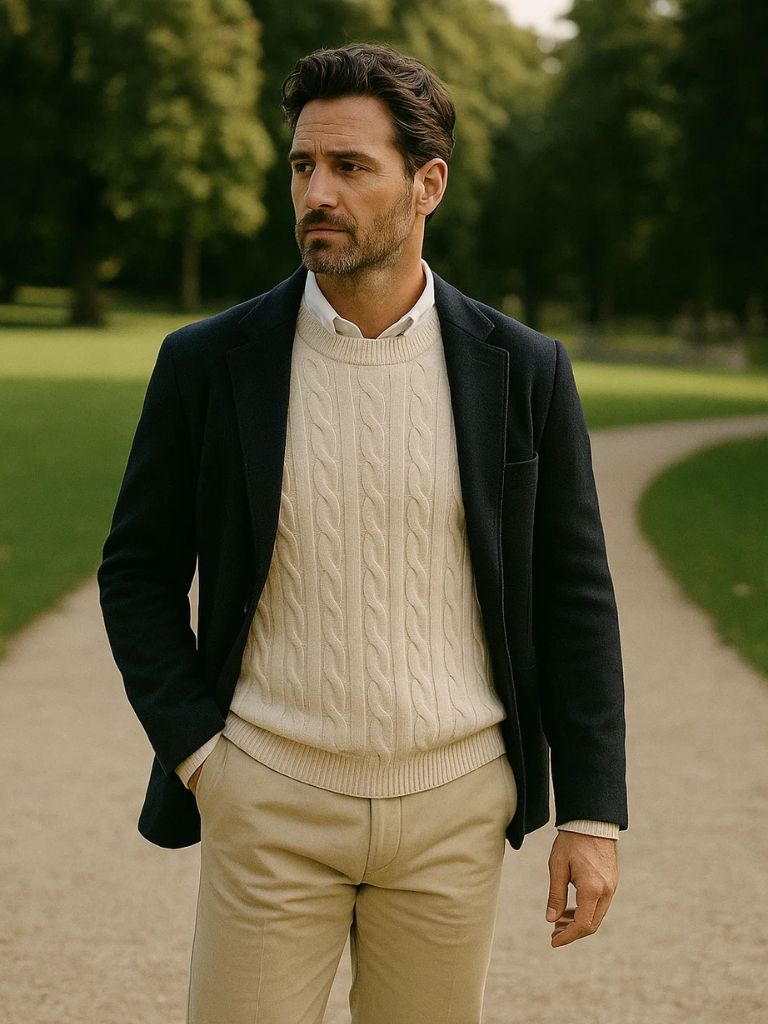 Men’s Cashmere Sweater – Essential Soft Luxury Knit