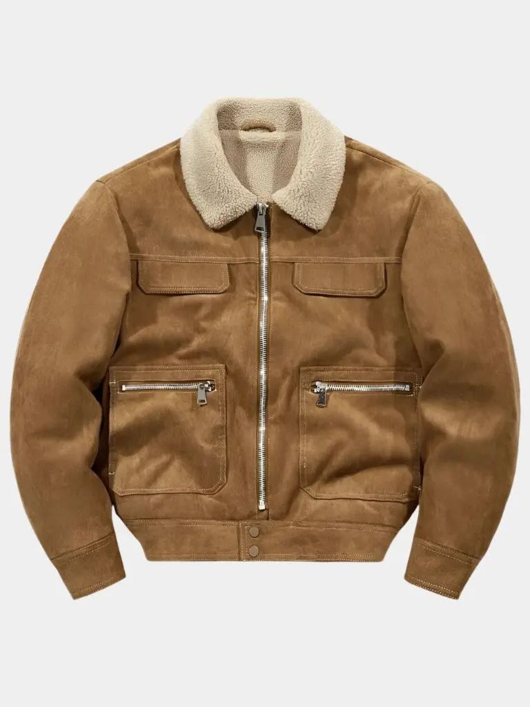 Men’s Fleece Jacket – Essential Suede Cozy Winter Layer