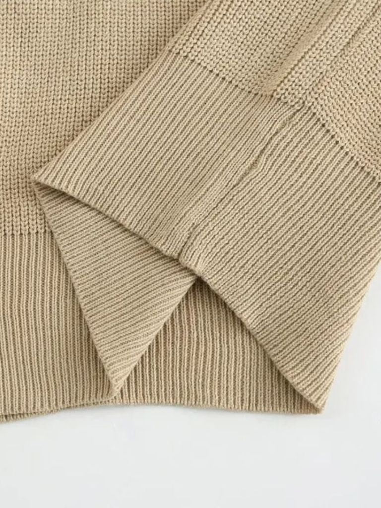 Men’s Knit Sweater – Essential Half Zip Casual Everyday Knitwear