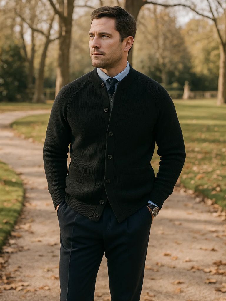 Men’s Cardigan Sweater – Essential Casual Everyday Knitwear