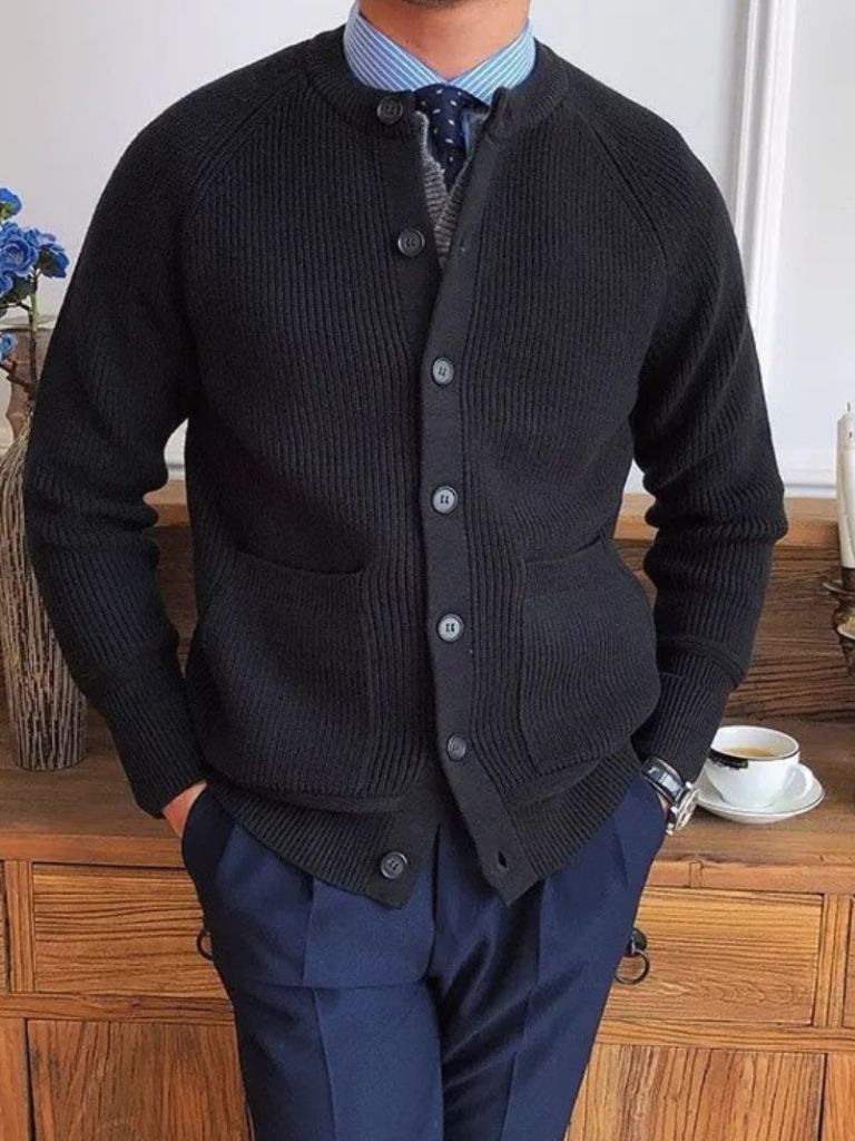 Men’s Cardigan Sweater – Essential Casual Everyday Knitwear