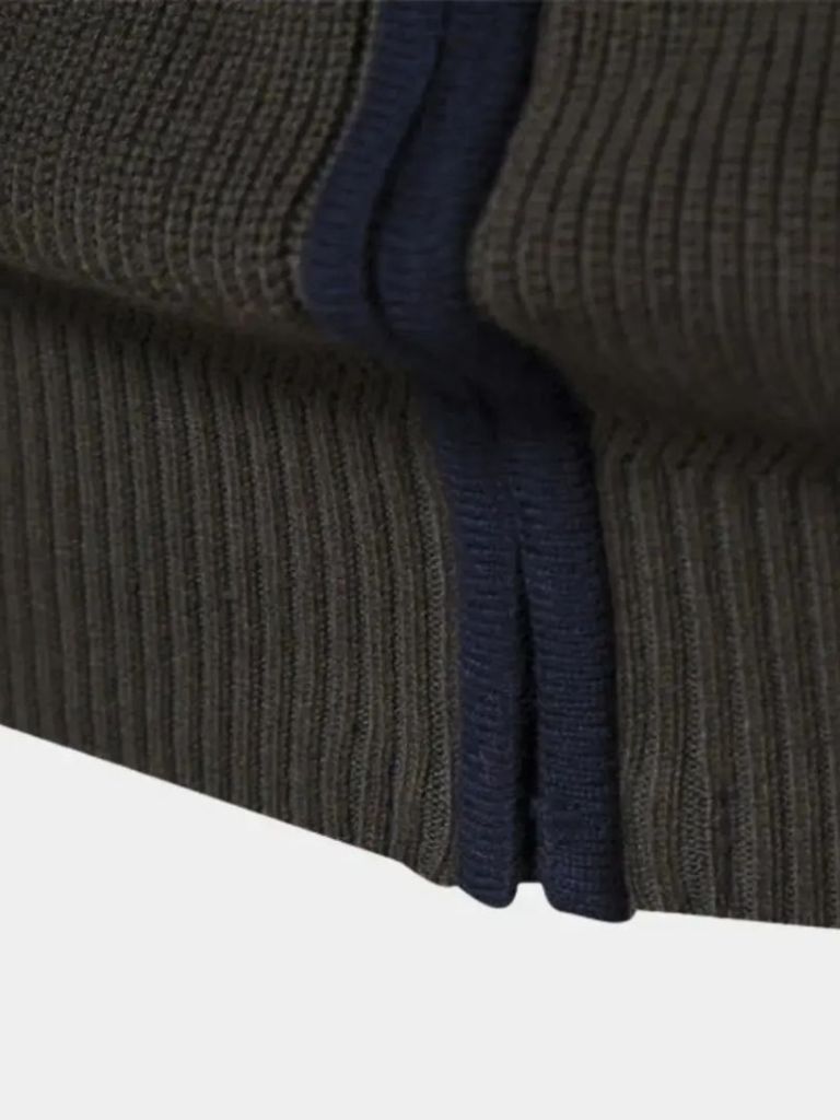 Men’s Knit Sweater – Essential Zipper Casual Everyday Knitwear