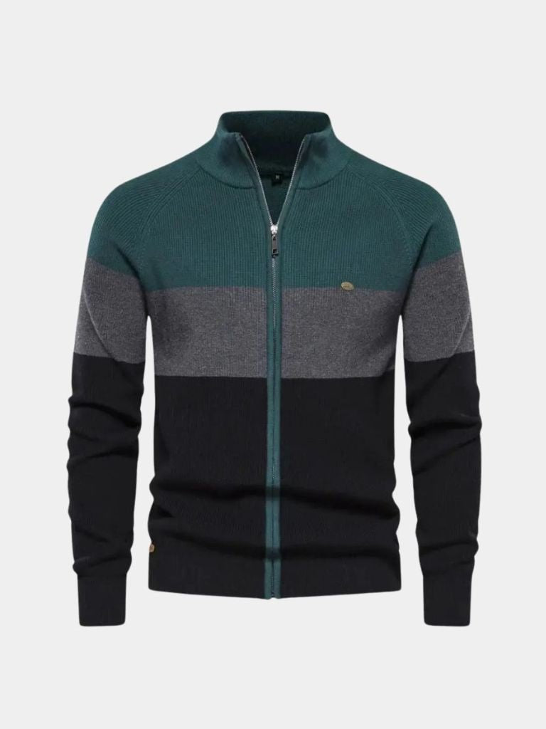 Men’s Knit Sweater – Essential Zipper Casual Everyday Knitwear