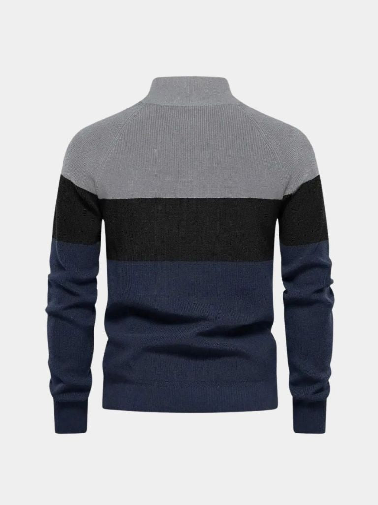 Men’s Knit Sweater – Essential Zipper Casual Everyday Knitwear