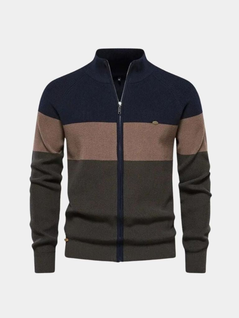 Men’s Knit Sweater – Essential Zipper Casual Everyday Knitwear