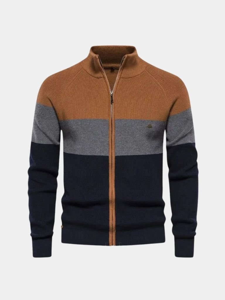 Men’s Knit Sweater – Essential Zipper Casual Everyday Knitwear