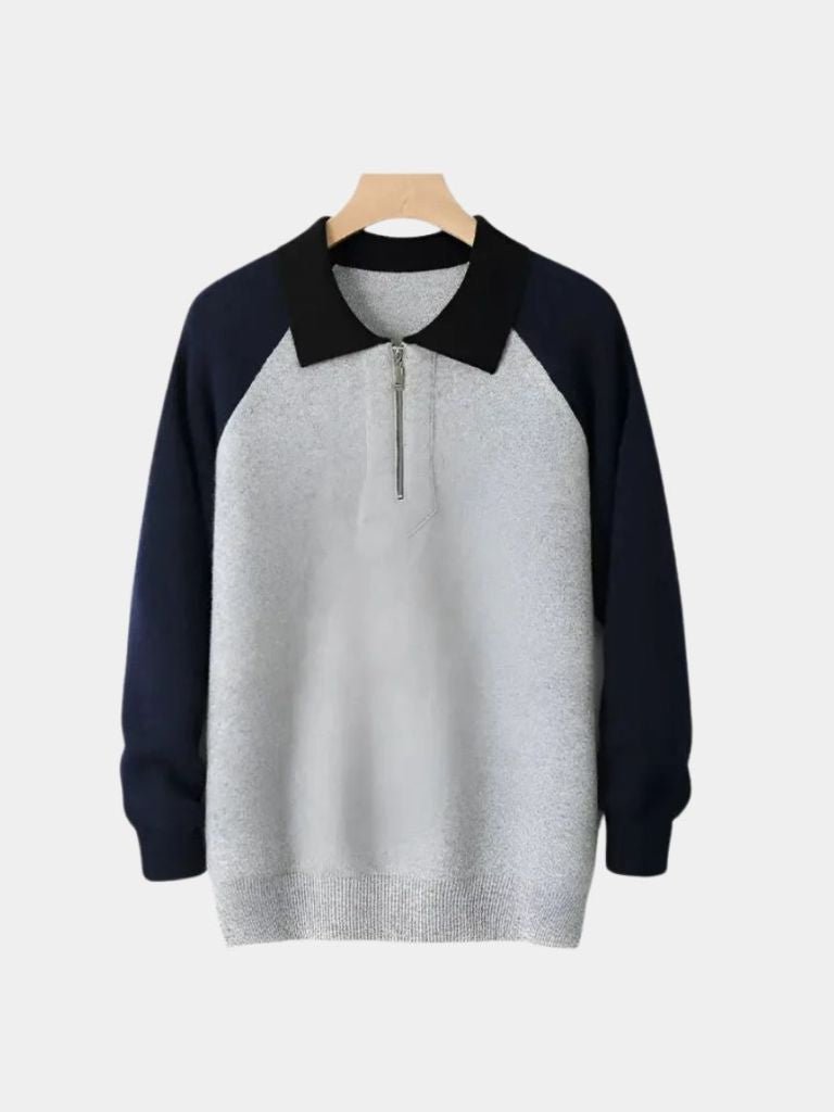 Men’s Knit Sweater – Essential Polo Casual Everyday Knitwear