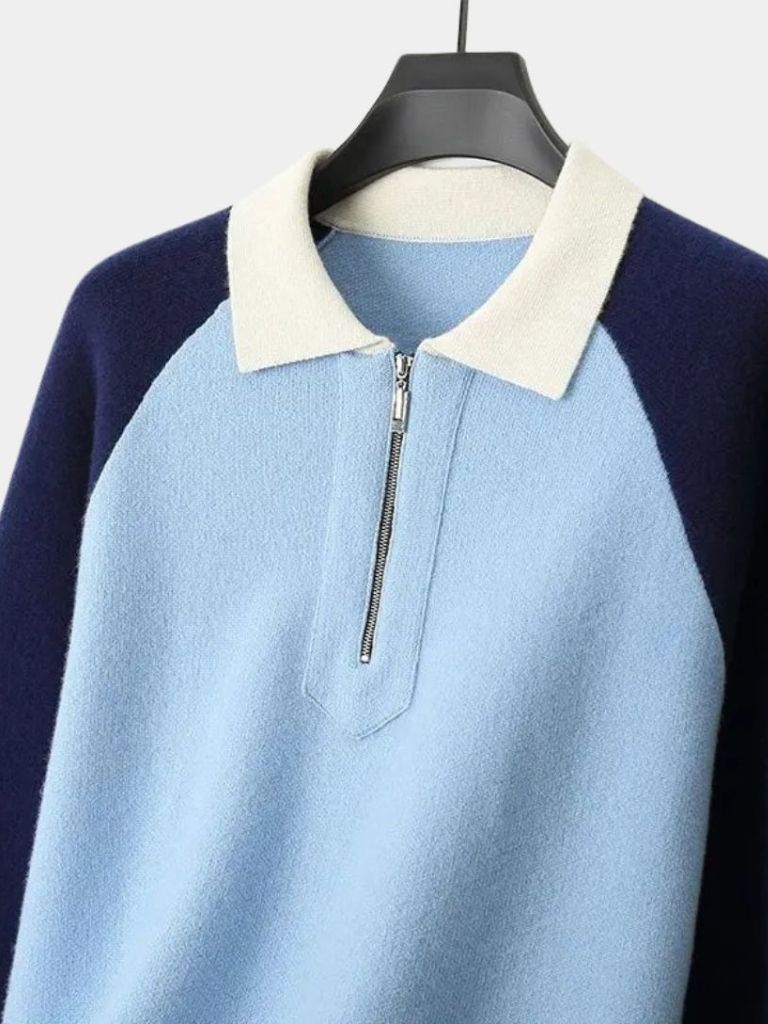 Men’s Knit Sweater – Essential Polo Casual Everyday Knitwear