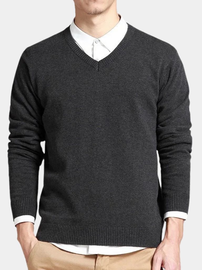 Men’s Knit Sweater – Essential Pullover Casual Everyday Knitwear