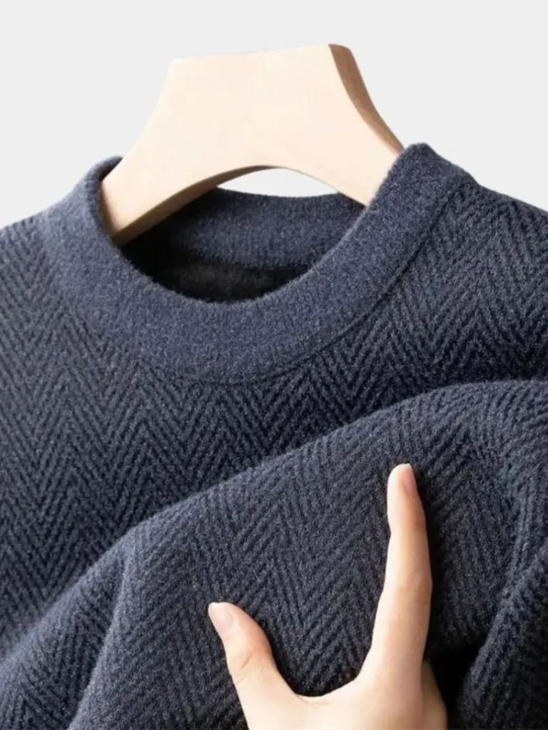 Men’s Knit Sweater – Essential Wool Casual Everyday Knitwear