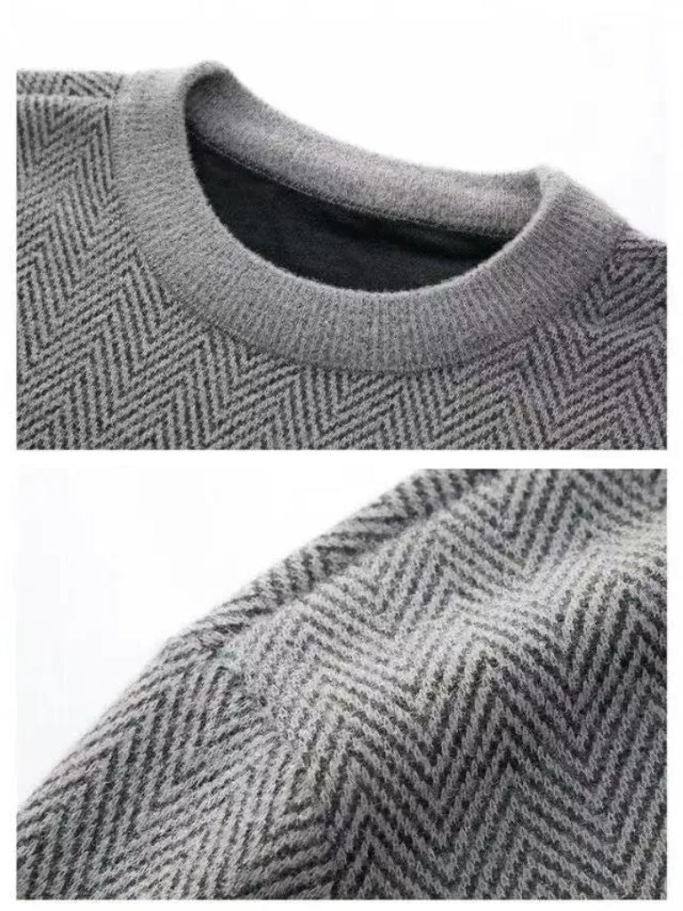 Men’s Knit Sweater – Essential Wool Casual Everyday Knitwear