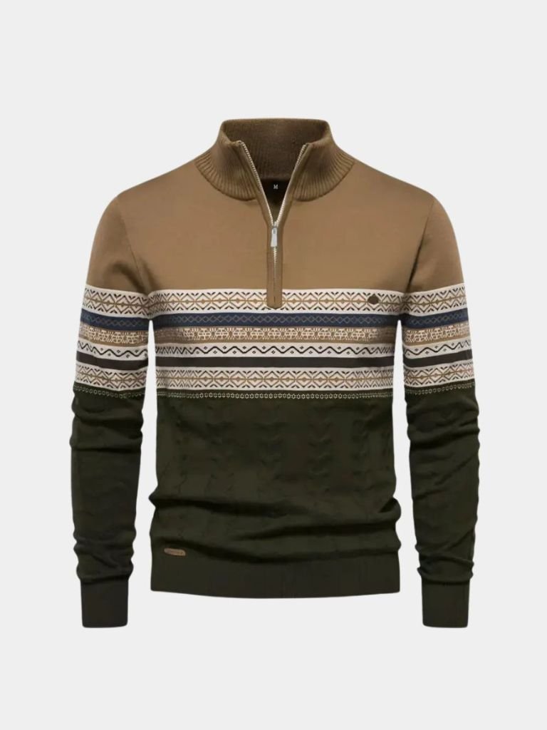 Men’s Knit Sweater – Half Zip Pullover Casual Everyday Knitwear