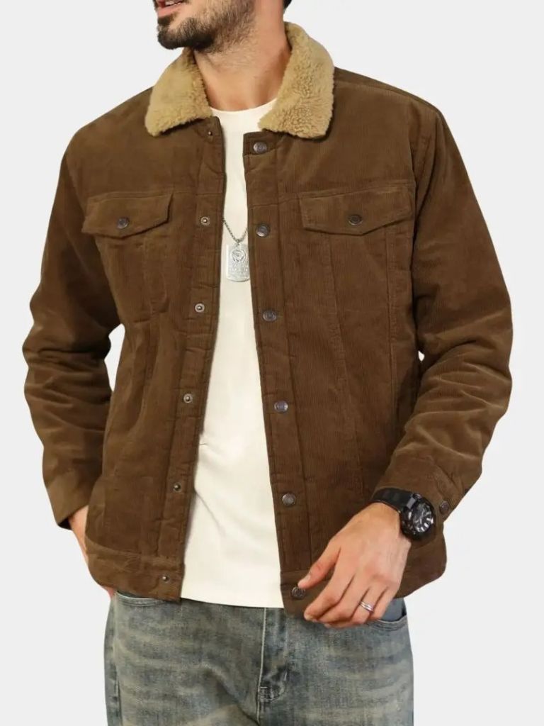 Men’s Sherpa Jacket – Heritage Fleece-Lined Warmth