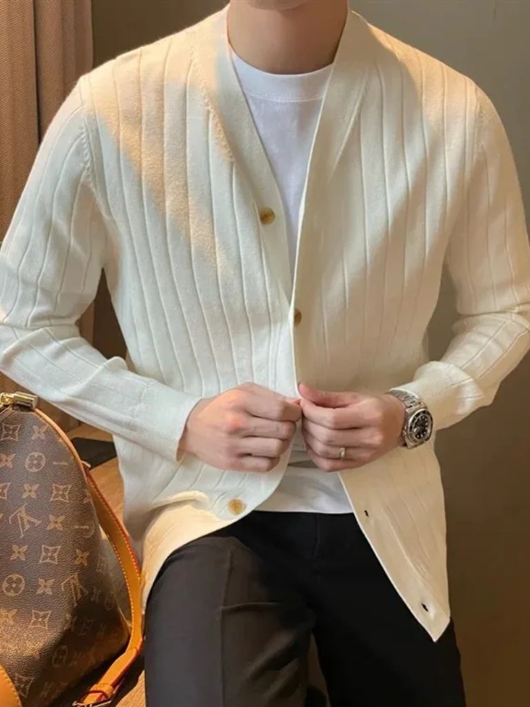 Men’s Cardigan Sweater – Casual Everyday Knitwear