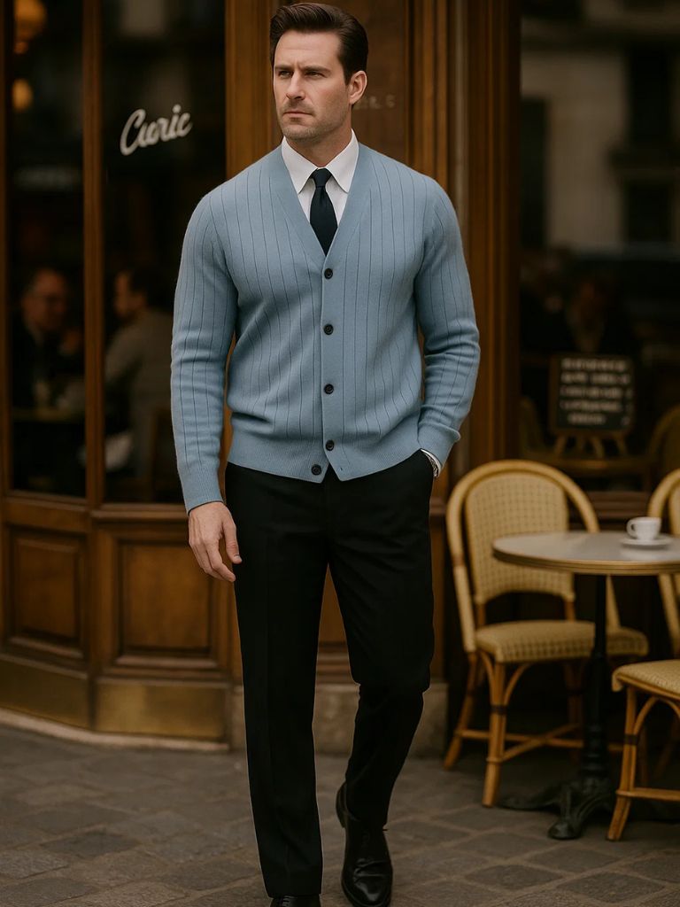 Men’s Cardigan Sweater – Casual Everyday Knitwear