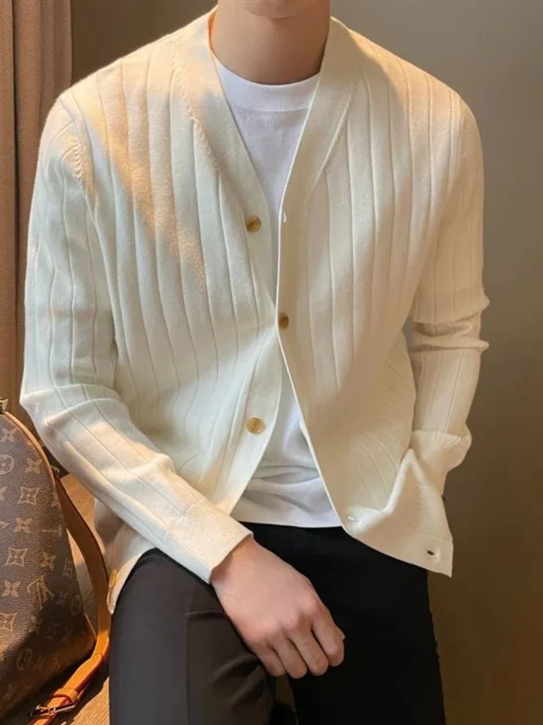 Men’s Cardigan Sweater – Casual Everyday Knitwear