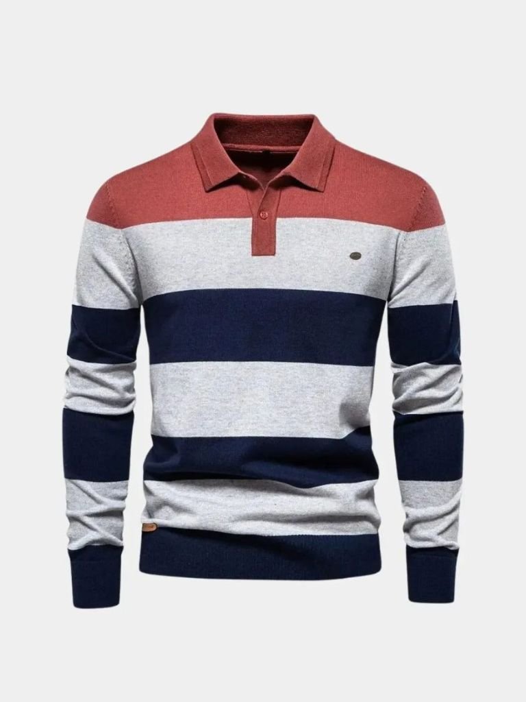 Men’s Knit Sweater – Color Half Zip Casual Everyday Knitwear