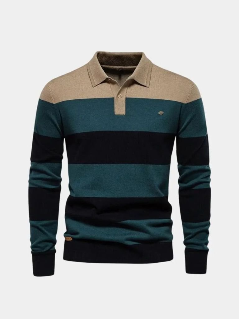 Men’s Knit Sweater – Color Half Zip Casual Everyday Knitwear