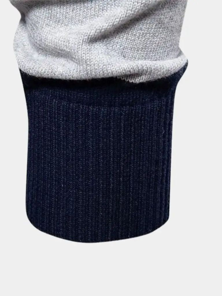 Men’s Knit Sweater – Color Half Zip Casual Everyday Knitwear