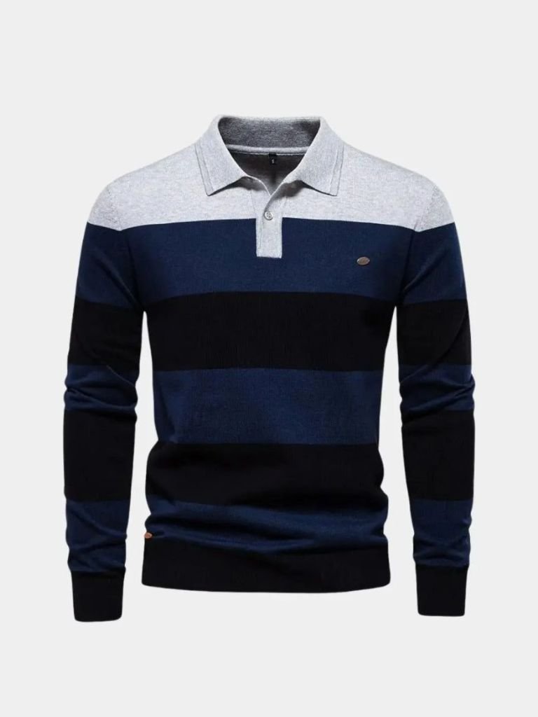 Men’s Knit Sweater – Color Half Zip Casual Everyday Knitwear
