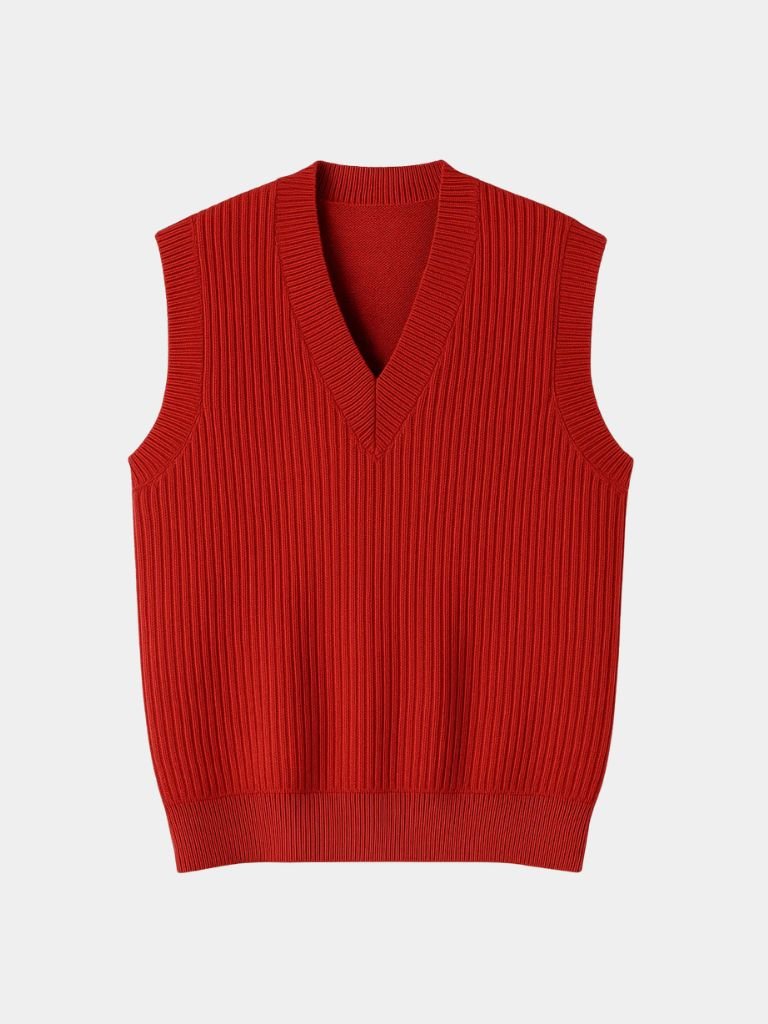 Men’s Knit Sweater – Vest Waistcoat Casual Everyday Knitwear