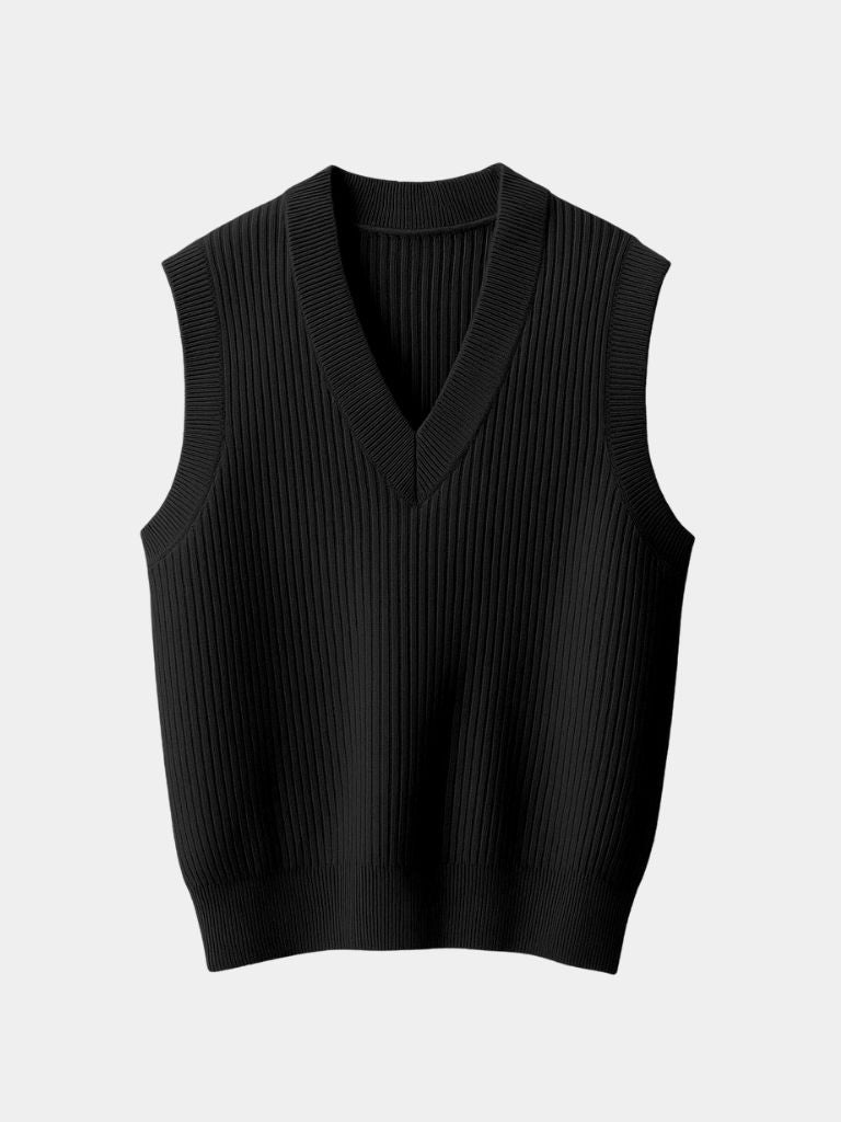 Men’s Knit Sweater – Vest Waistcoat Casual Everyday Knitwear