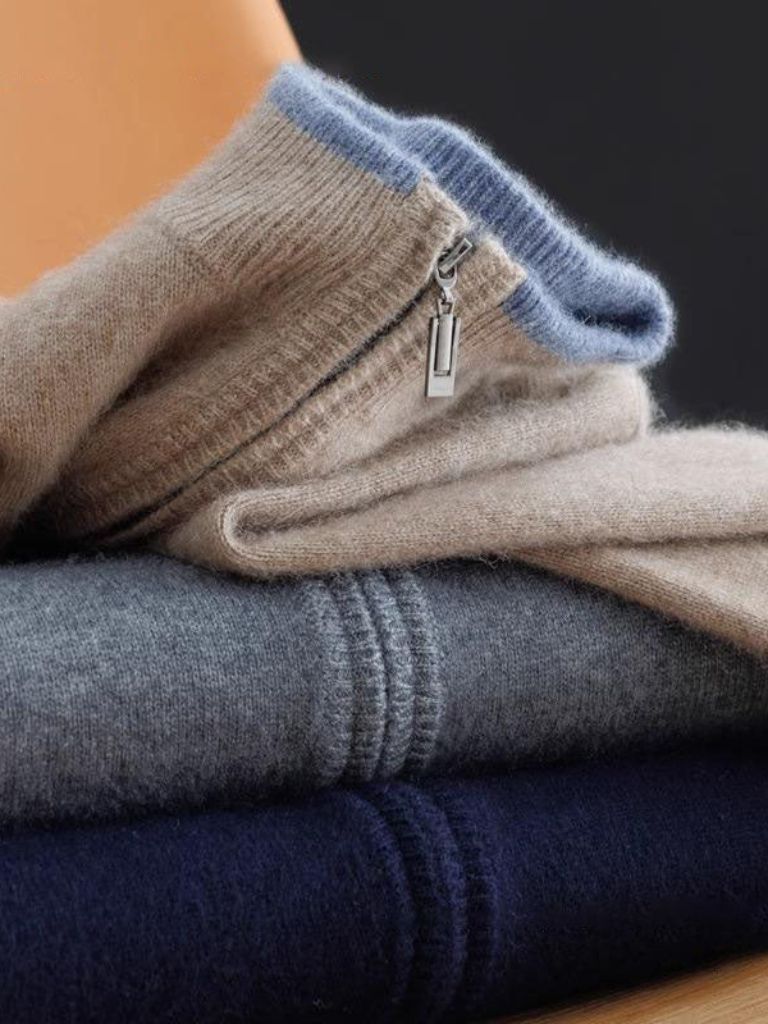 Men’s Cashmere Sweater – London Fog Soft Luxury Knit