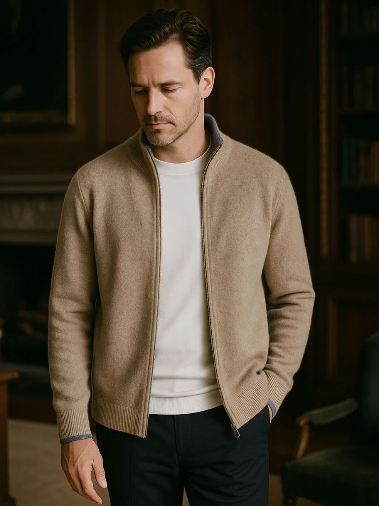 Men’s Cashmere Sweater – London Fog Soft Luxury Knit