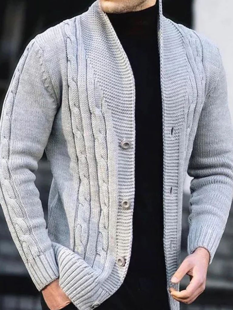 Men’s Cardigan Sweater – Elegant Casual Everyday Knitwear