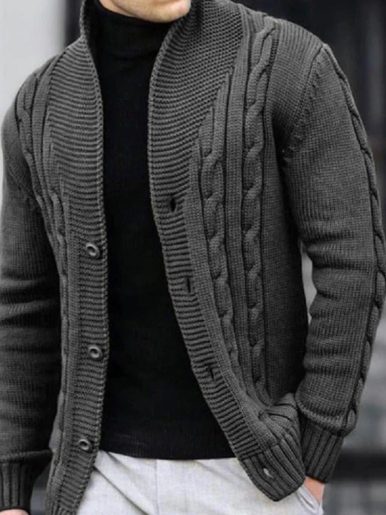 Men’s Cardigan Sweater – Elegant Casual Everyday Knitwear