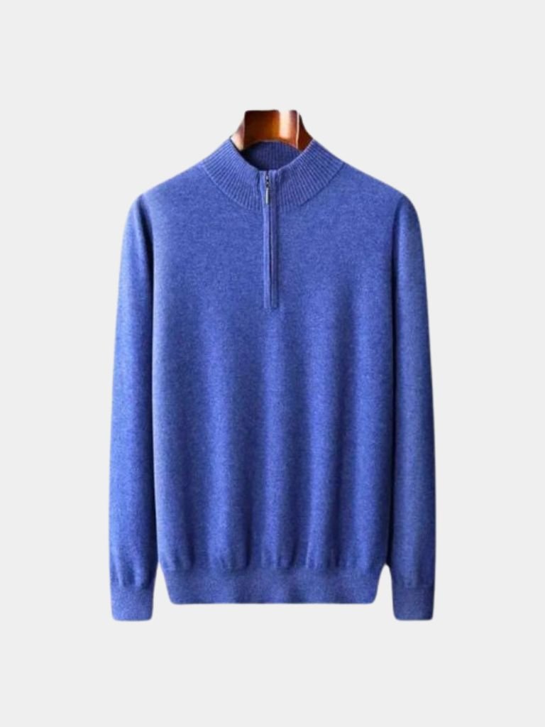 Men’s Knit Sweater – Merino Half Zip Casual Everyday Knitwear