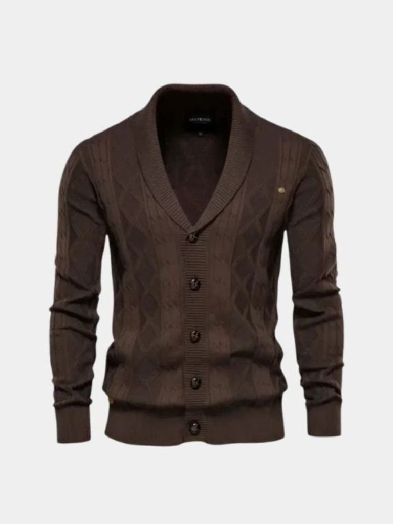 Men’s Cardigan Sweater – Minimalist Casual Everyday Knitwear